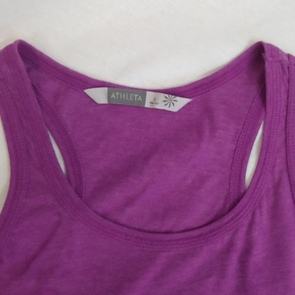 ATHLETA Racerback Raspberry Running Tank Small - Picture 7 of 8